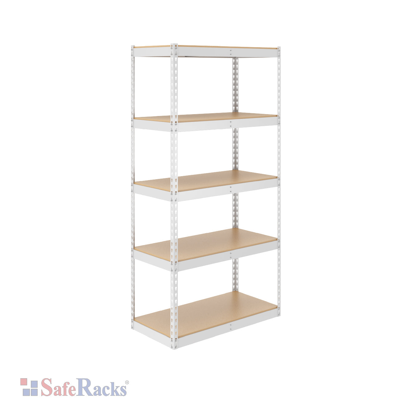 white modular shelf