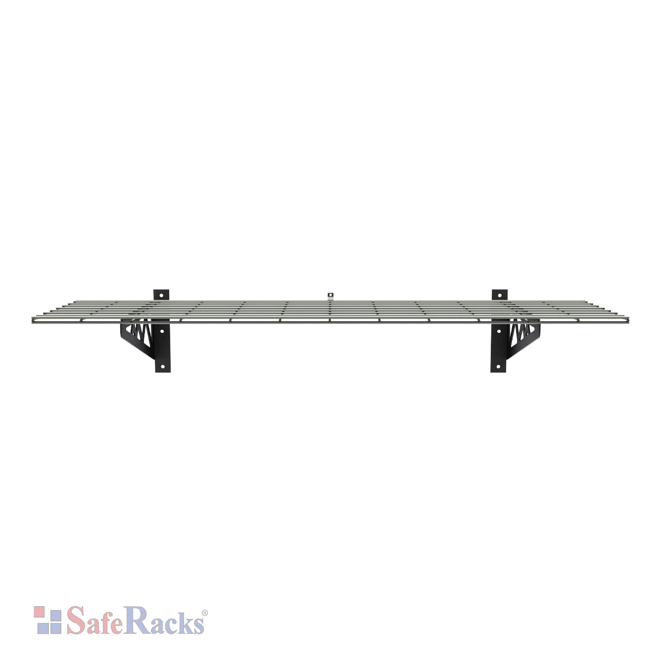 gray wall shelf