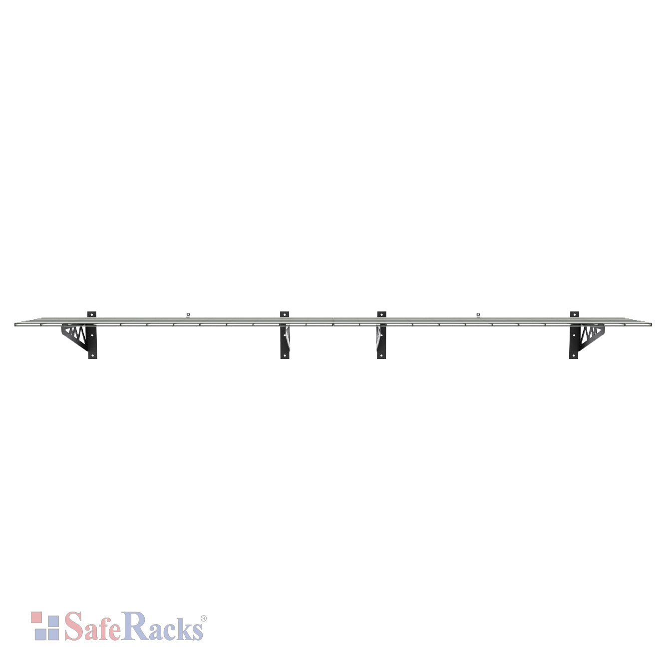 gray wall shelves