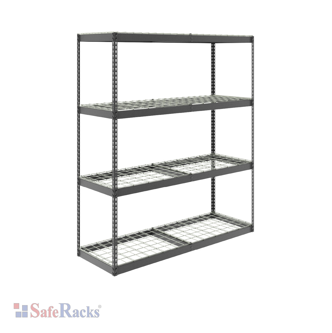 gray garage shelf