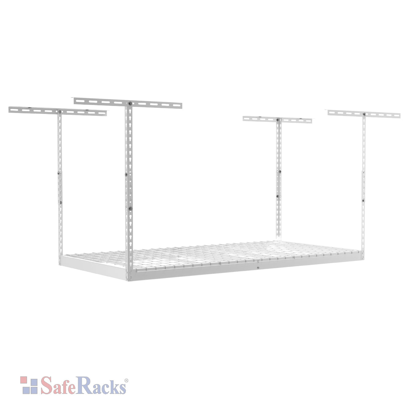 white overhead rack