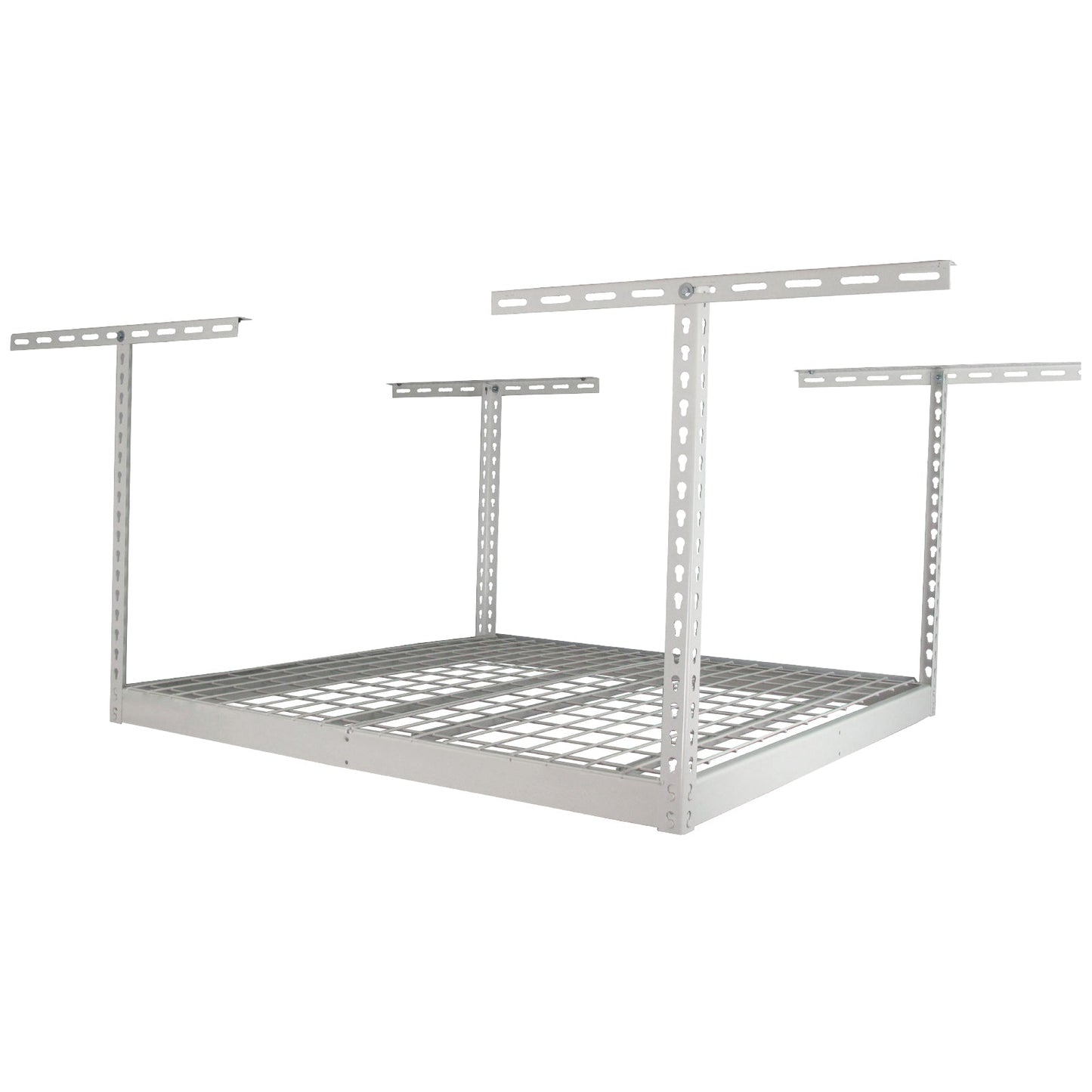 white overhead rack