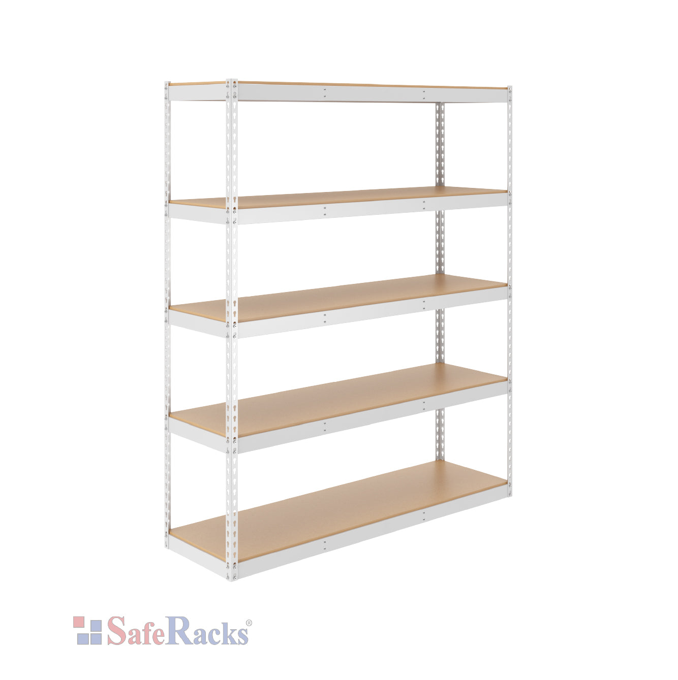 white modular shelf