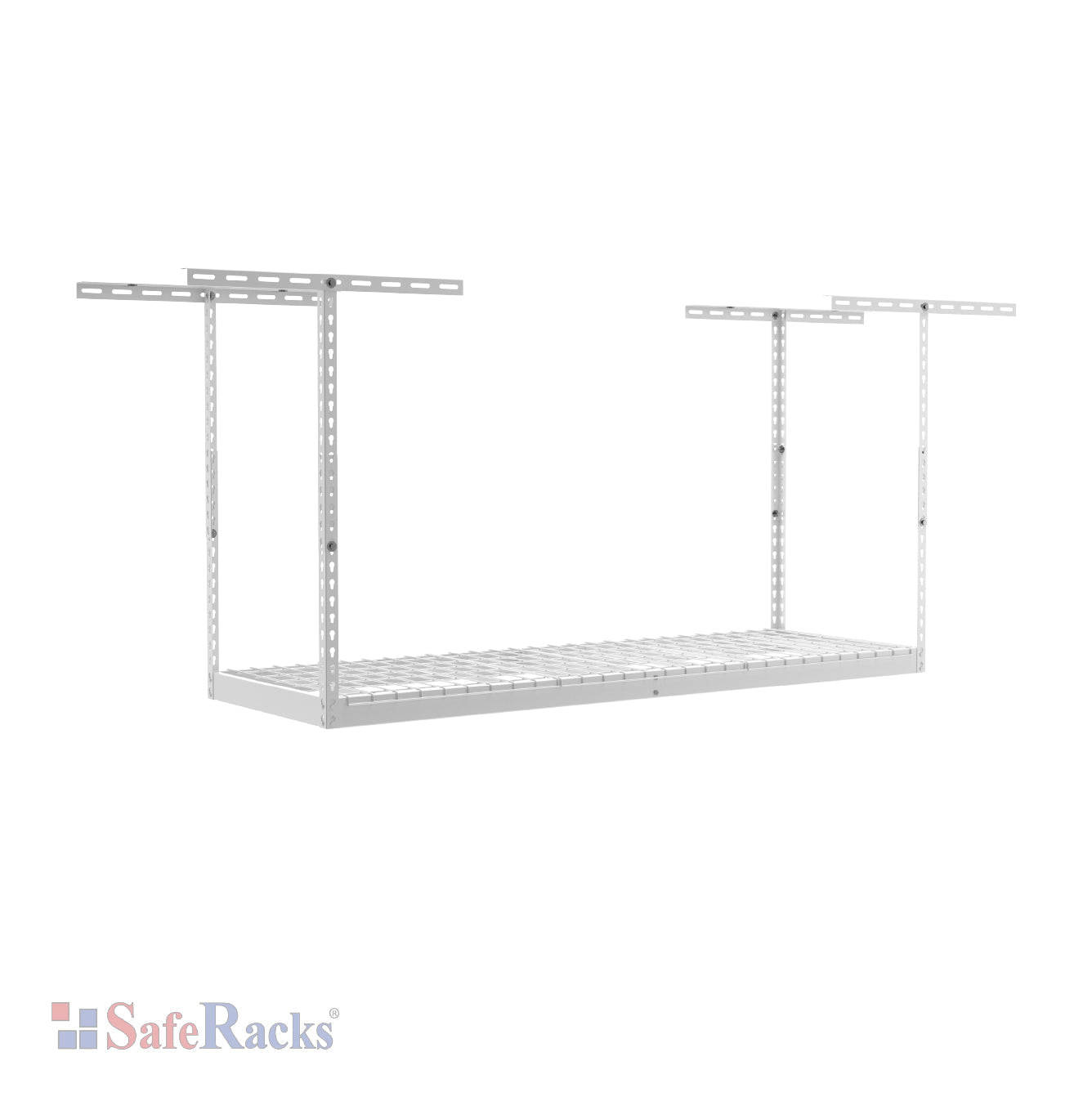 white overhead rack