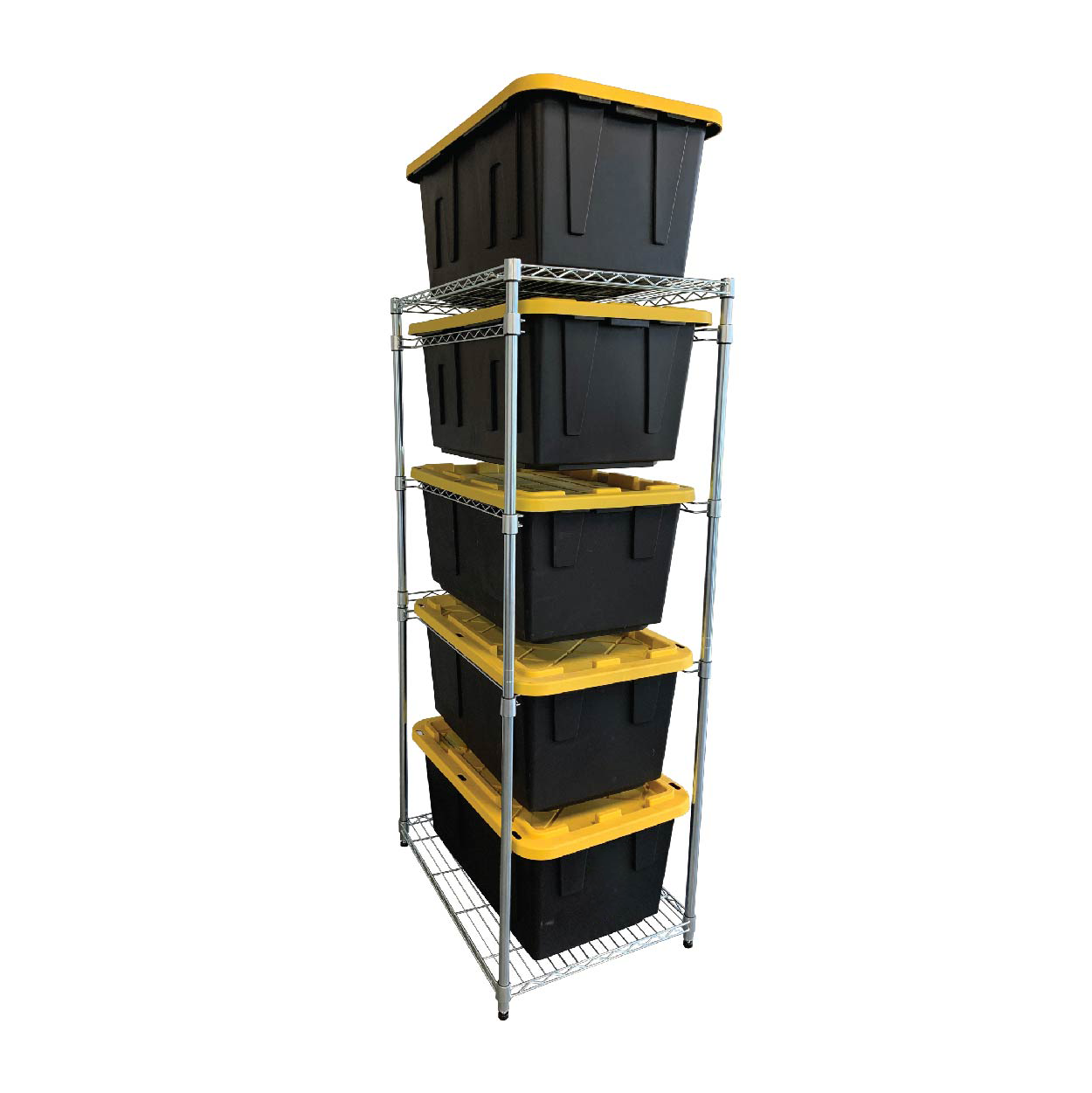 bin rack with bins